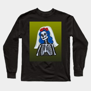 Skeleton Bride (background) Long Sleeve T-Shirt